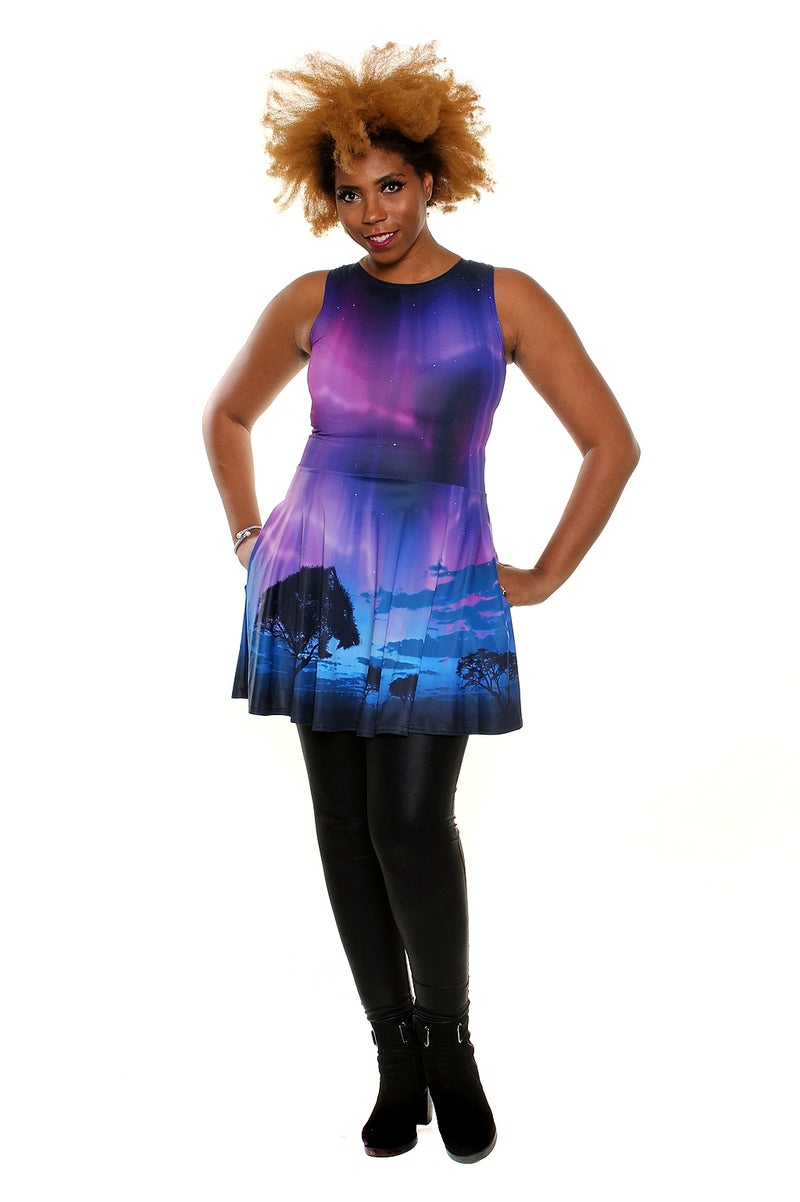 Aurora Plains A-Line Dress