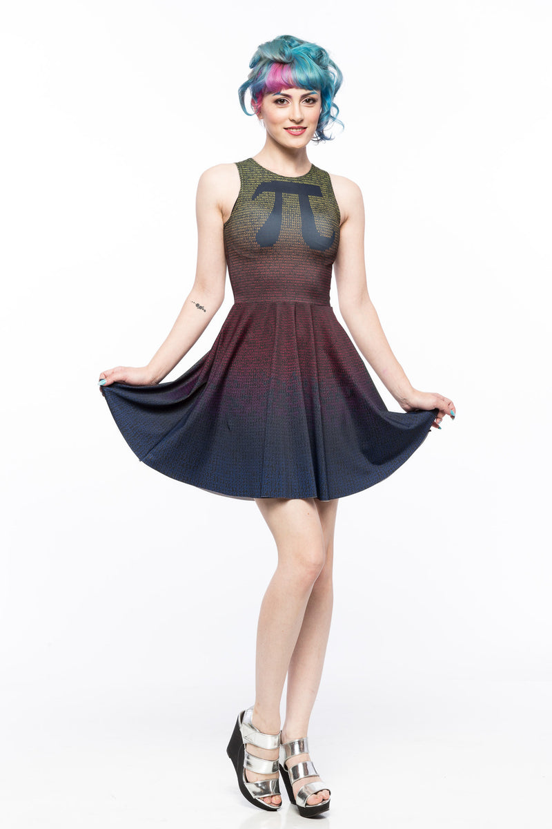 Pi (Rainbow Variant) A-Line Dress